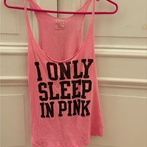 PINK Victoria's Secret Pink Sleeveless Crop Tank Top